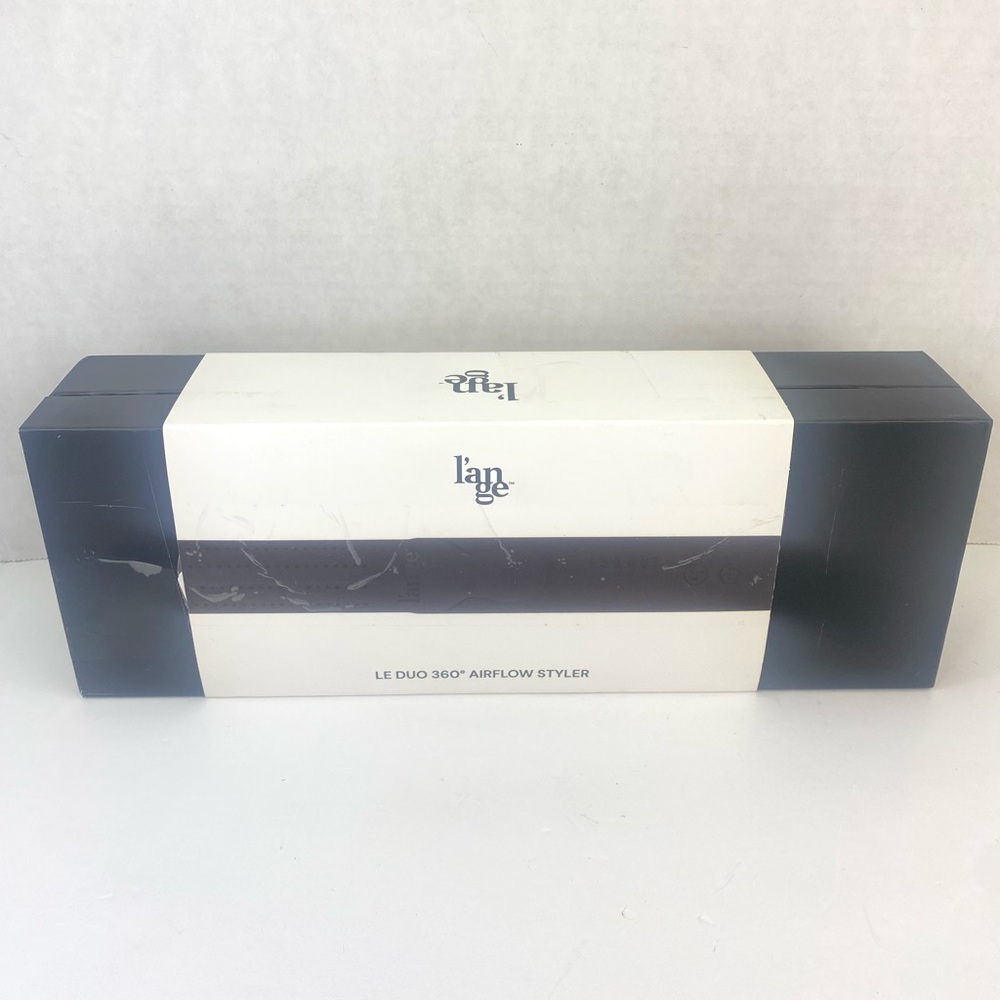 Lange Le Duo 360° Airflow Styler Black Adjustable Temperature 8Ft Cord New Open